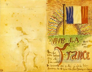 Larga vida a Francia 1914 Pablo Picasso Pinturas al óleo